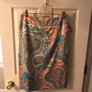 Carlisle bright paisley skirt